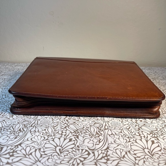 Franklin Quest Full Grain Aniline Leather Made in the USA Binder - Picture 6 of 15